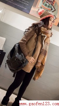 围巾冬季暖冬优雅搭 www.gaofen123.com