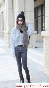 围巾冬季暖冬优雅搭 www.gaofen123.com