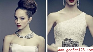 低调的奢华复古元素新娘头饰欣赏 www.gaofen123.com