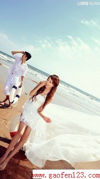 拍海景如何选婚纱 轻薄简易可沾水 www.gaofen123.com
