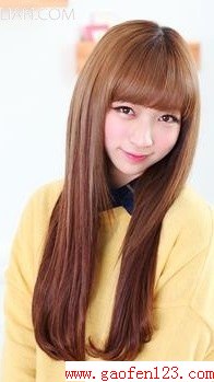 2014日系中长发烫发图片 轻松打造出完美鹅蛋脸