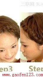 2款韩式刘海麻花辫的编法图解 快速DIY斜刘海编发