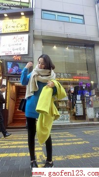 围巾+小个子 这个冬天就要美丽显高! www.gaofen123.com
