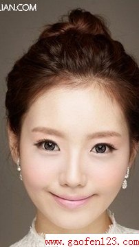超赞的韩式新娘发型推荐 www.gaofen123.com