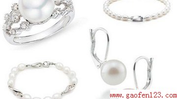 纯洁珍珠饰品与婚纱礼服的巧妙搭配 www.gaofen123.com