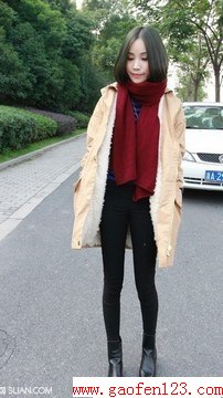 冬季围巾巧搭配 文艺青年味儿十足 www.gaofen123.com