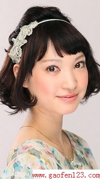 日系甜美短发新娘发型 www.gaofen123.com